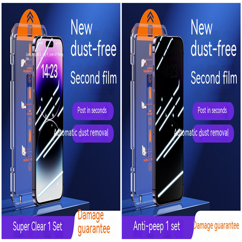 iPhone Screen Protector 2-Pack Tempered Glass HD Privacy Blue Light