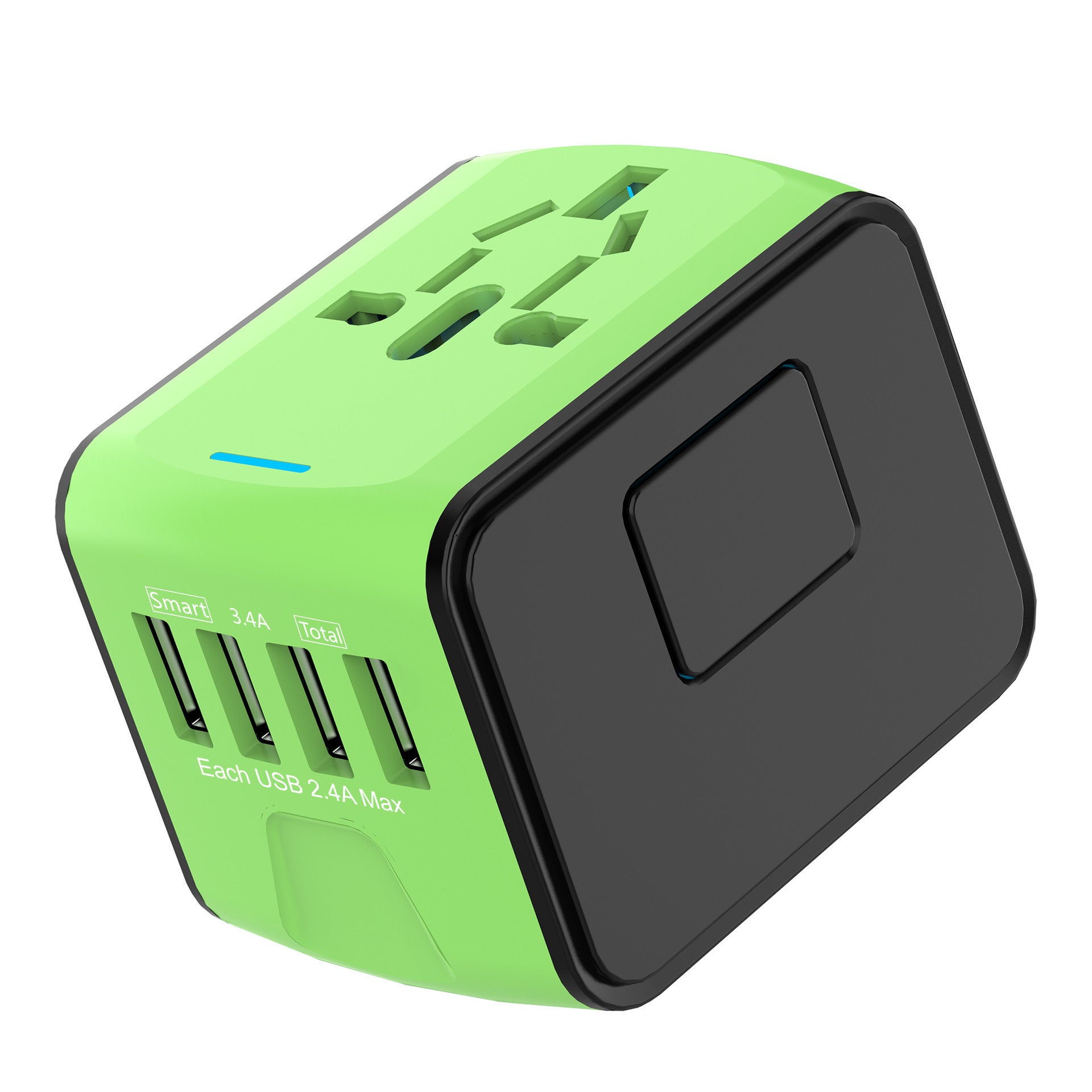 Travel USB Charging Hub - 4-Port Multi-Device Charger Adapter - GlitchyPhones