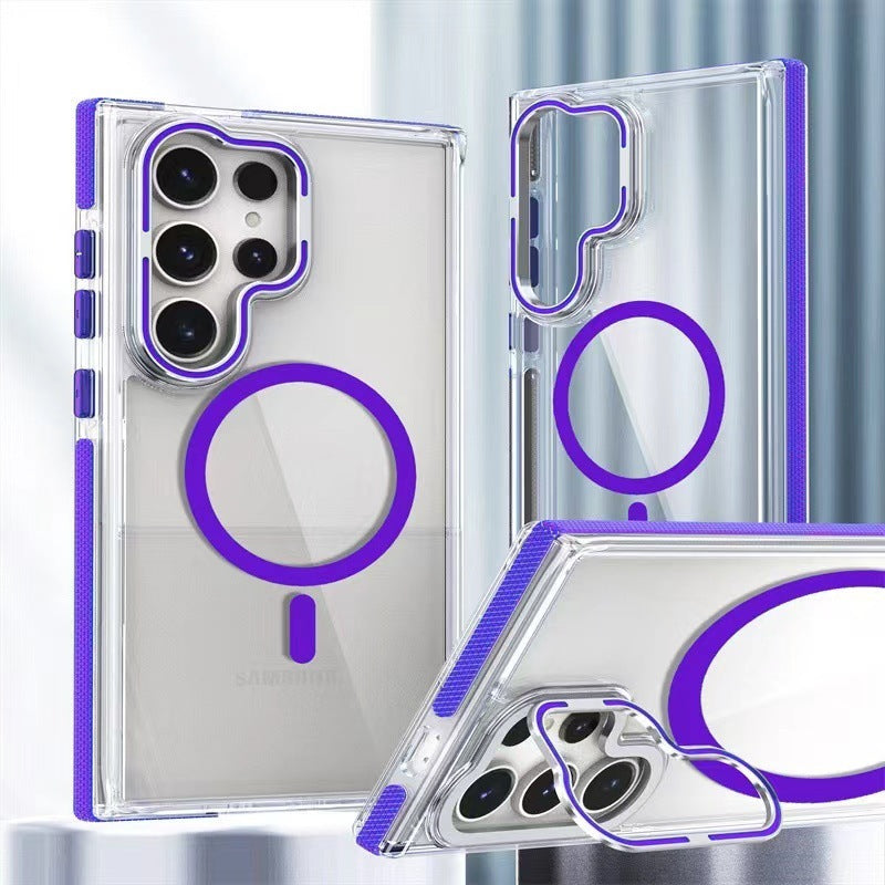 Samsung Phone Case Magnetic TPU Transparent Protective - GlitchyPhones