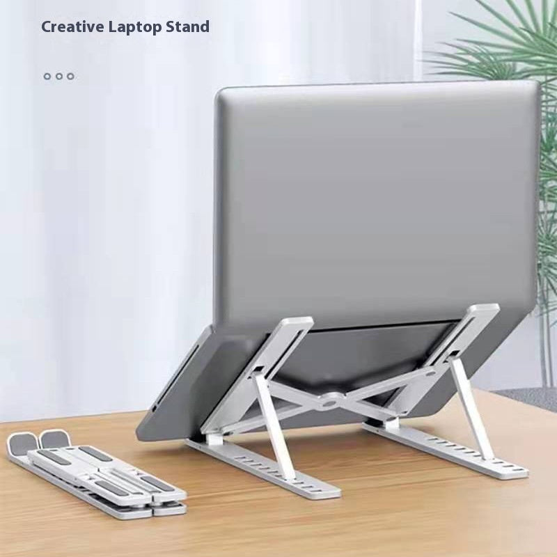 Aluminum Laptop Stand with Cooling - Adjustable Ergonomic Riser - GlitchyPhones