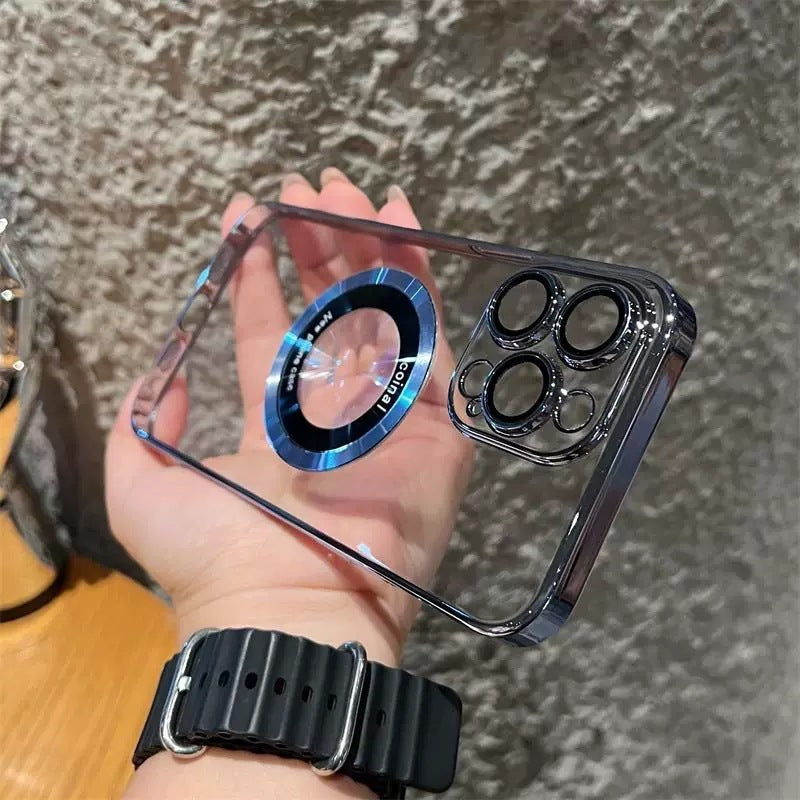 MagSafe Magnetic Phone Case with Camera Lens Protector - GlitchyPhones