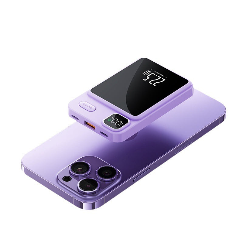 Magnetic Power Bank 20000 MA Large Capacity Fast Charging Mobile Power Gift - GlitchyPhones