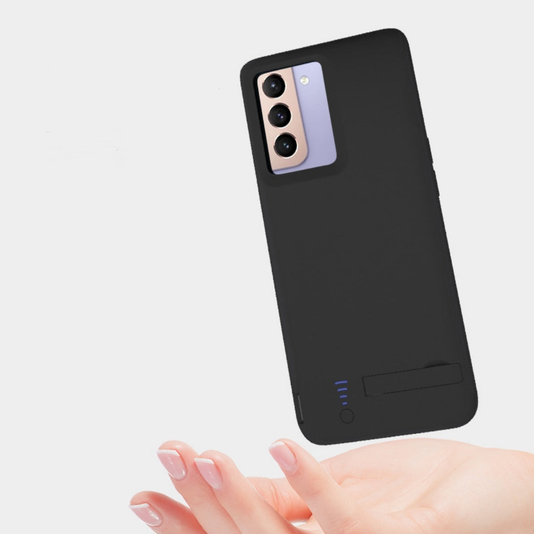 Phone Case with Built-In Wireless Power Bank - Large Capacity Battery Case - GlitchyPhones