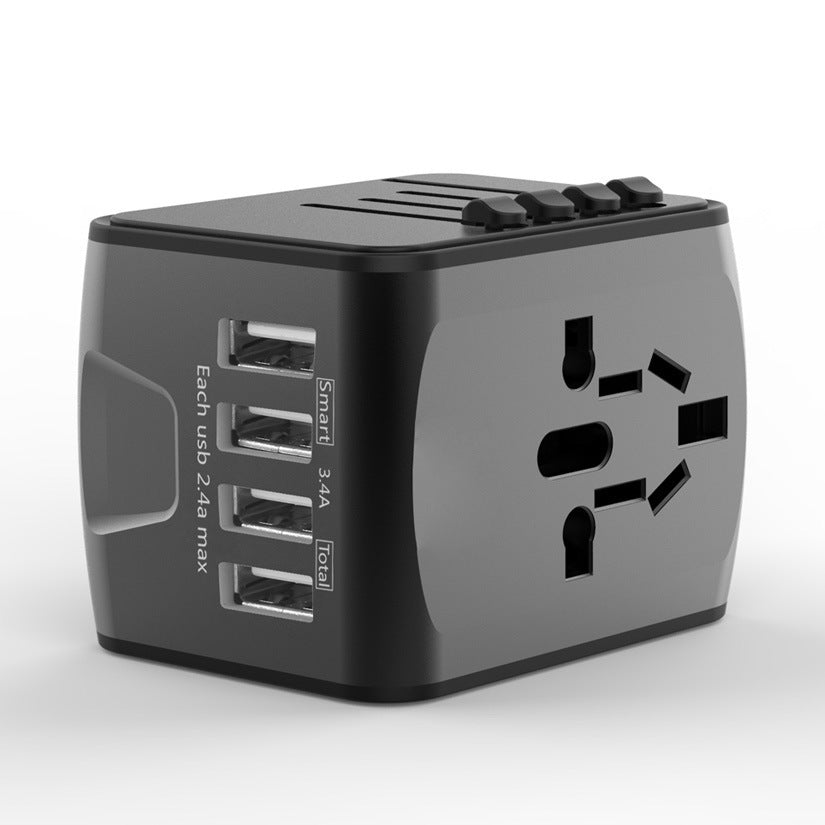 Travel USB Charging Hub - 4-Port Multi-Device Charger Adapter - GlitchyPhones