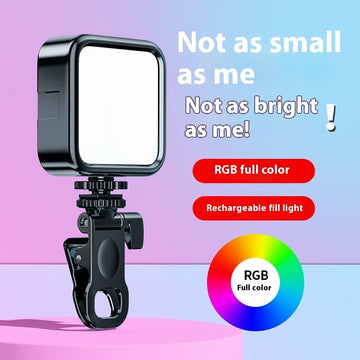 Mini Portable LED Selfie Ring Light - Clip-On Fill Light for Phone - GlitchyPhones