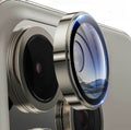 iPhone 15 Camera Lens Protector - Sapphire Tempered Glass Metal Ring - GlitchyPhones