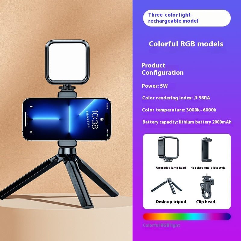 Mini Portable LED Selfie Ring Light - Clip-On Fill Light for Phone - GlitchyPhones