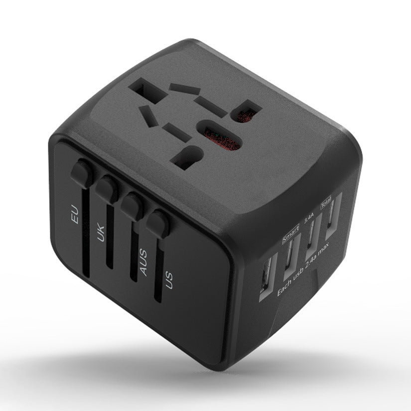 Travel USB Charging Hub - 4-Port Multi-Device Charger Adapter - GlitchyPhones