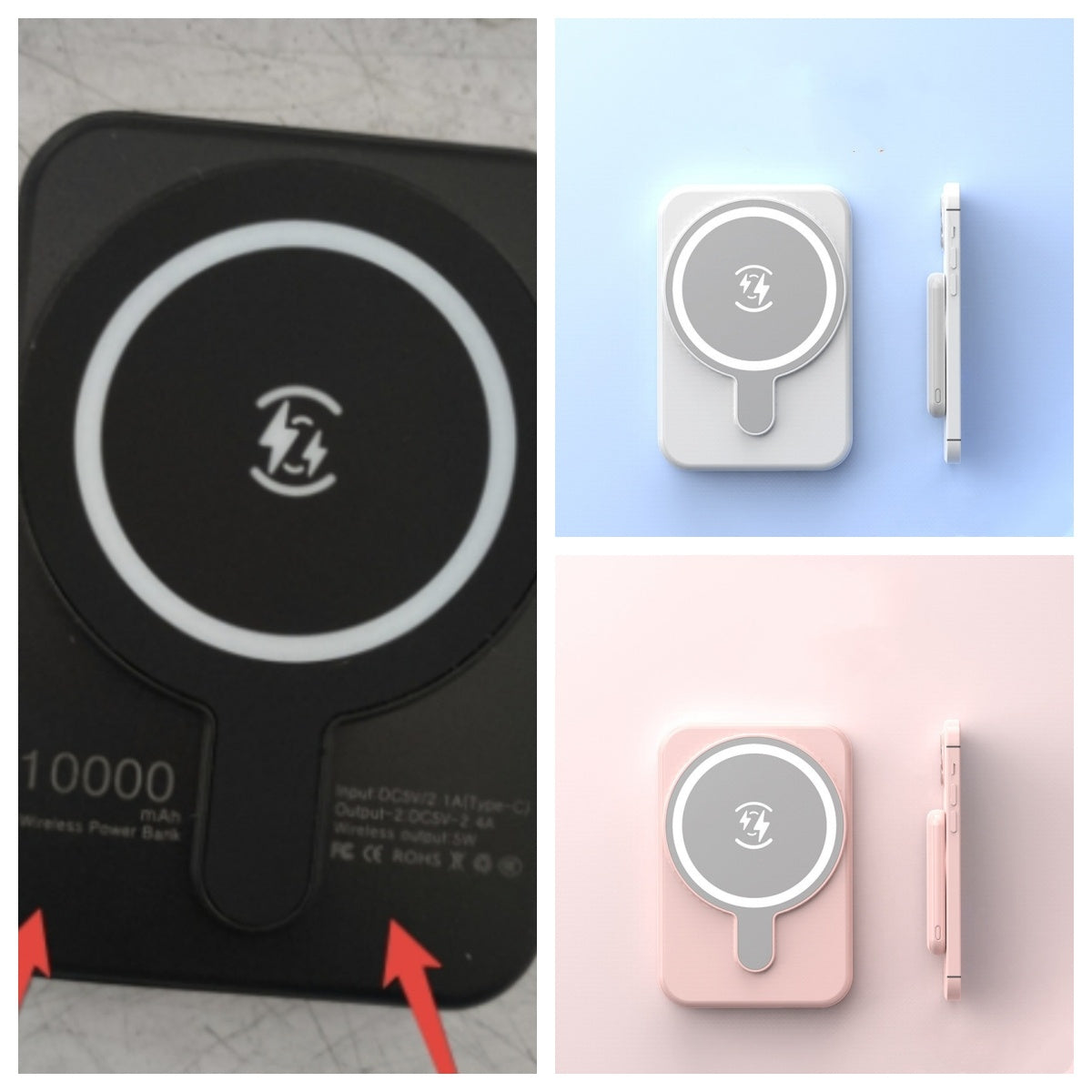 Mini Fast Charging Magnetic Wireless Power Bank 5000 MAh Portable - GlitchyPhones