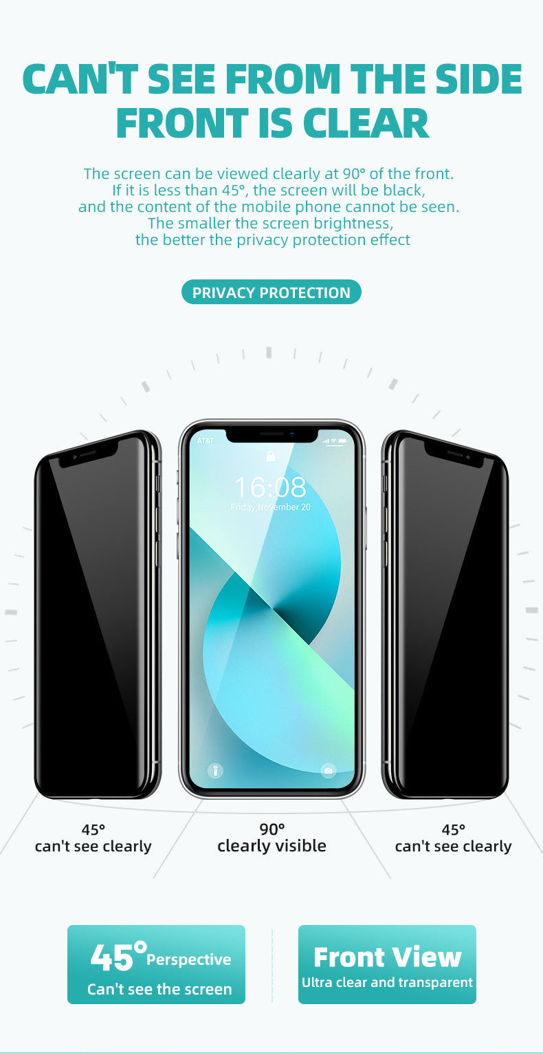 Privacy Screen Protector for Xiaomi 13 Pro - Anti-Peeping UV Film - GlitchyPhones
