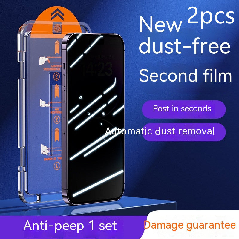 iPhone Screen Protector 2-Pack Tempered Glass HD Privacy Blue Light