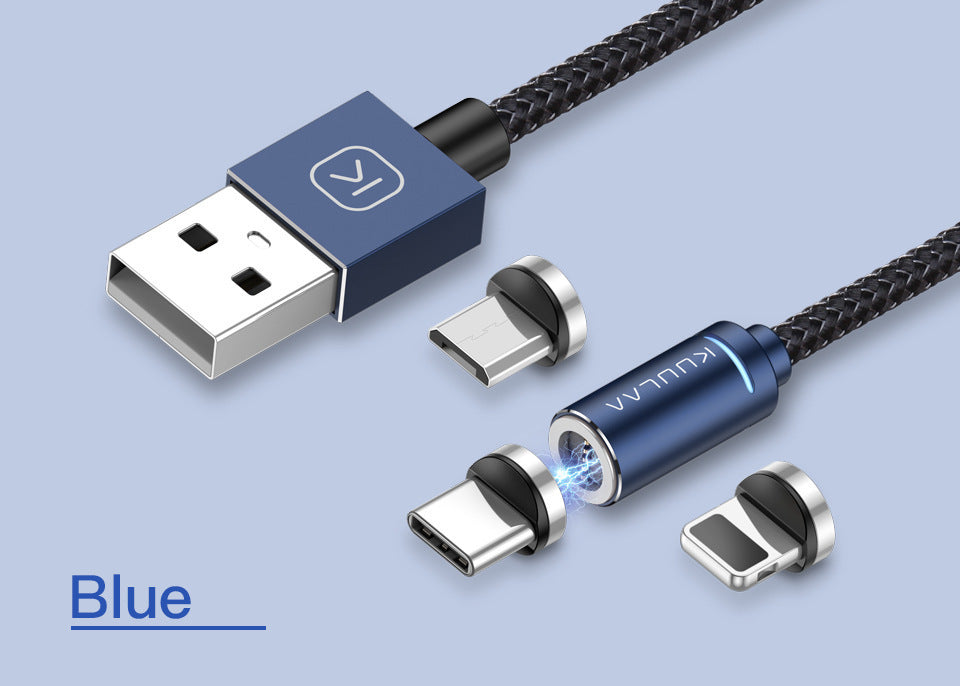 5-Pin Magnetic Charging Cable 3A Fast Charger Nylon - GlitchyPhones