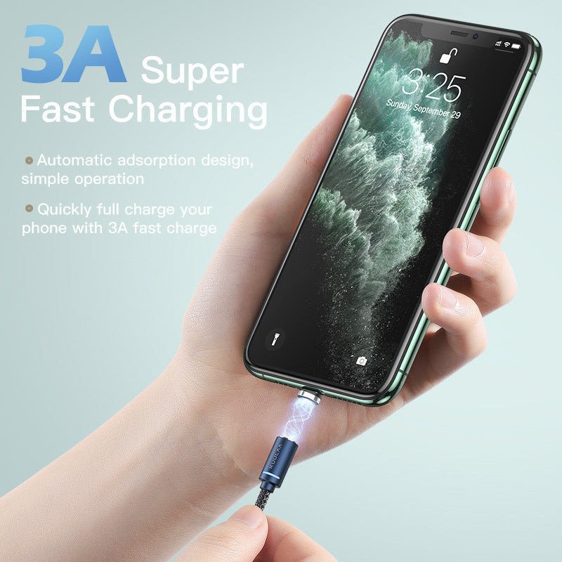 5-Pin Magnetic Charging Cable 3A Fast Charger Nylon - GlitchyPhones