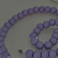 Beaded USB Charging Cable 1m Purple Plastic Beads - GlitchyPhones